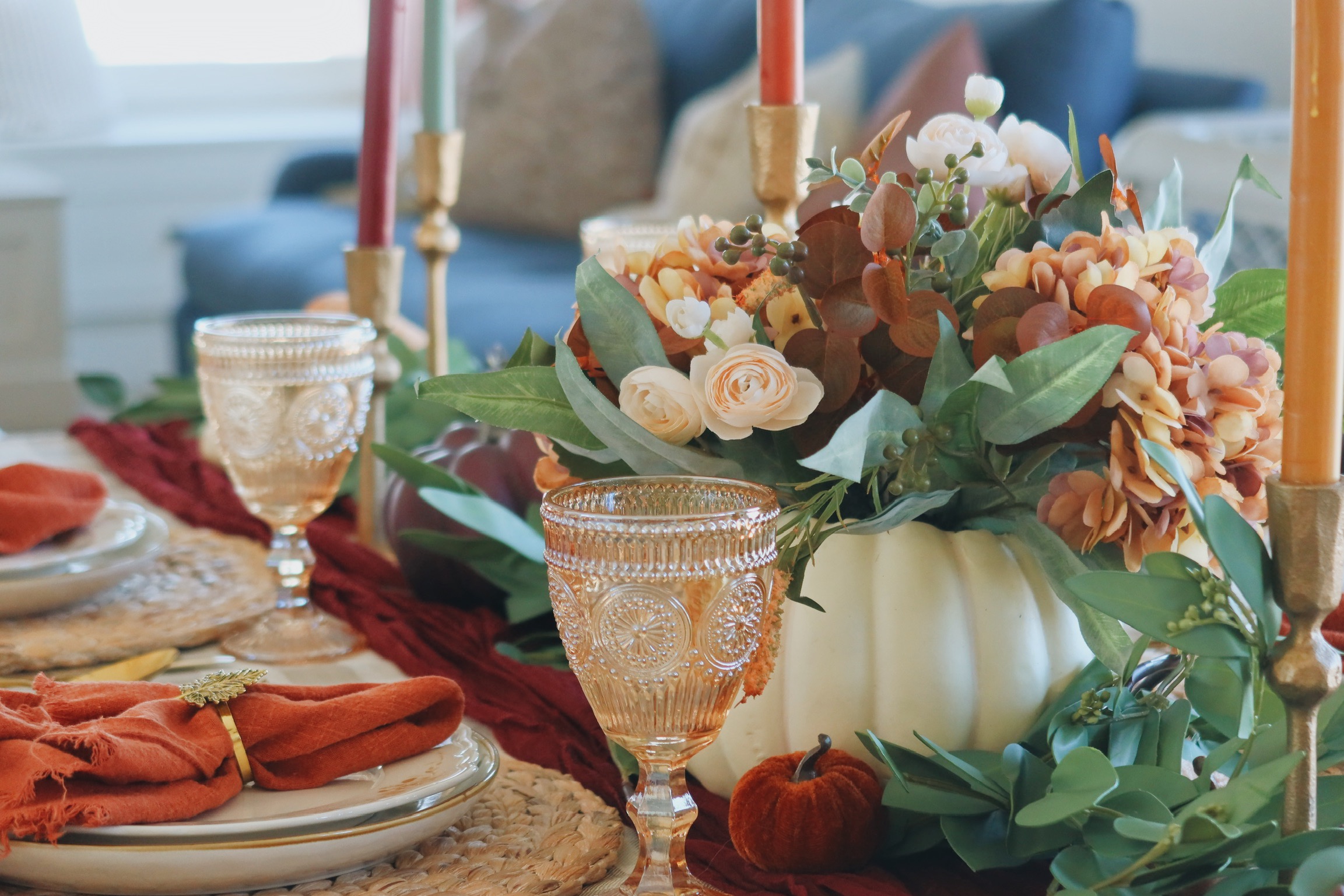 Our Thanksgiving Tablescape - Hunters Of Happiness