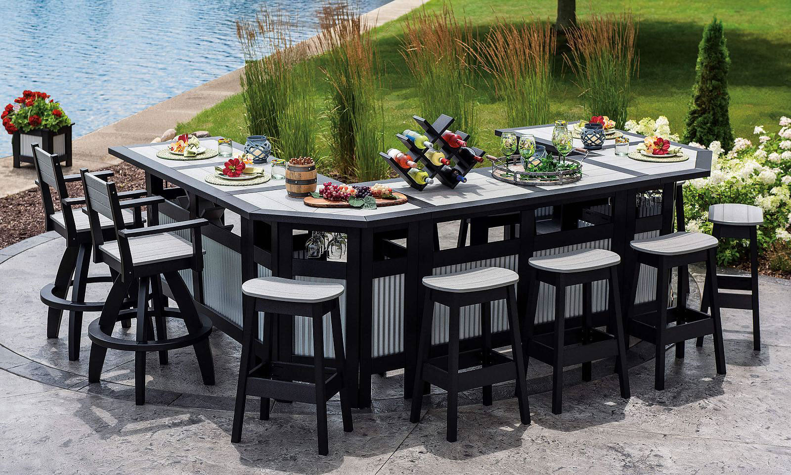Outdoor Bar and Stools Create a Welcoming Backyard Gathering Space – Alfresco Backyard