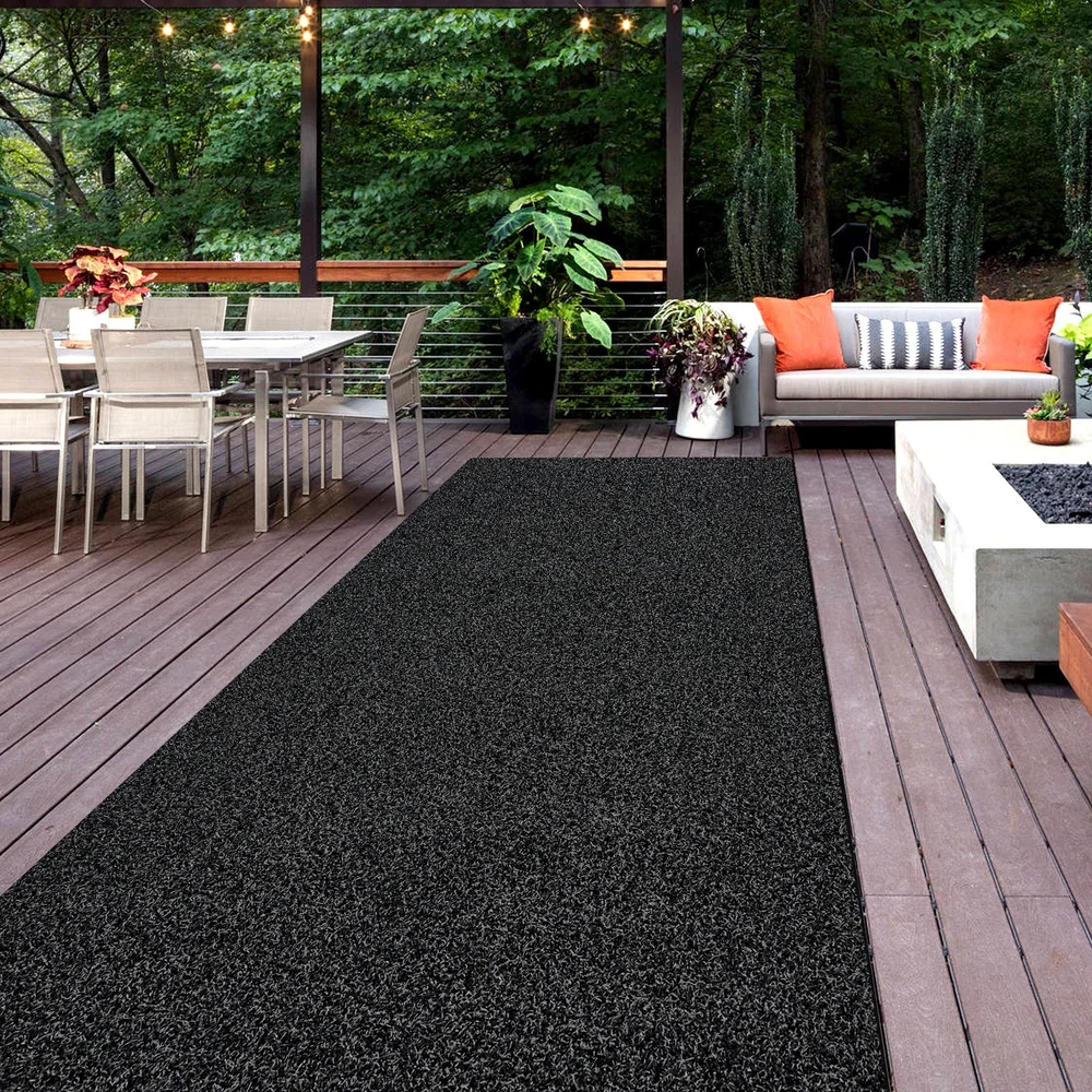 Outdoor Carpet Waterproof Patio Rug Door Mat Grey Runner Rug | Koloko Rug | Runner Rug | Area Rug | Kitchen Mat | Living Room Rug