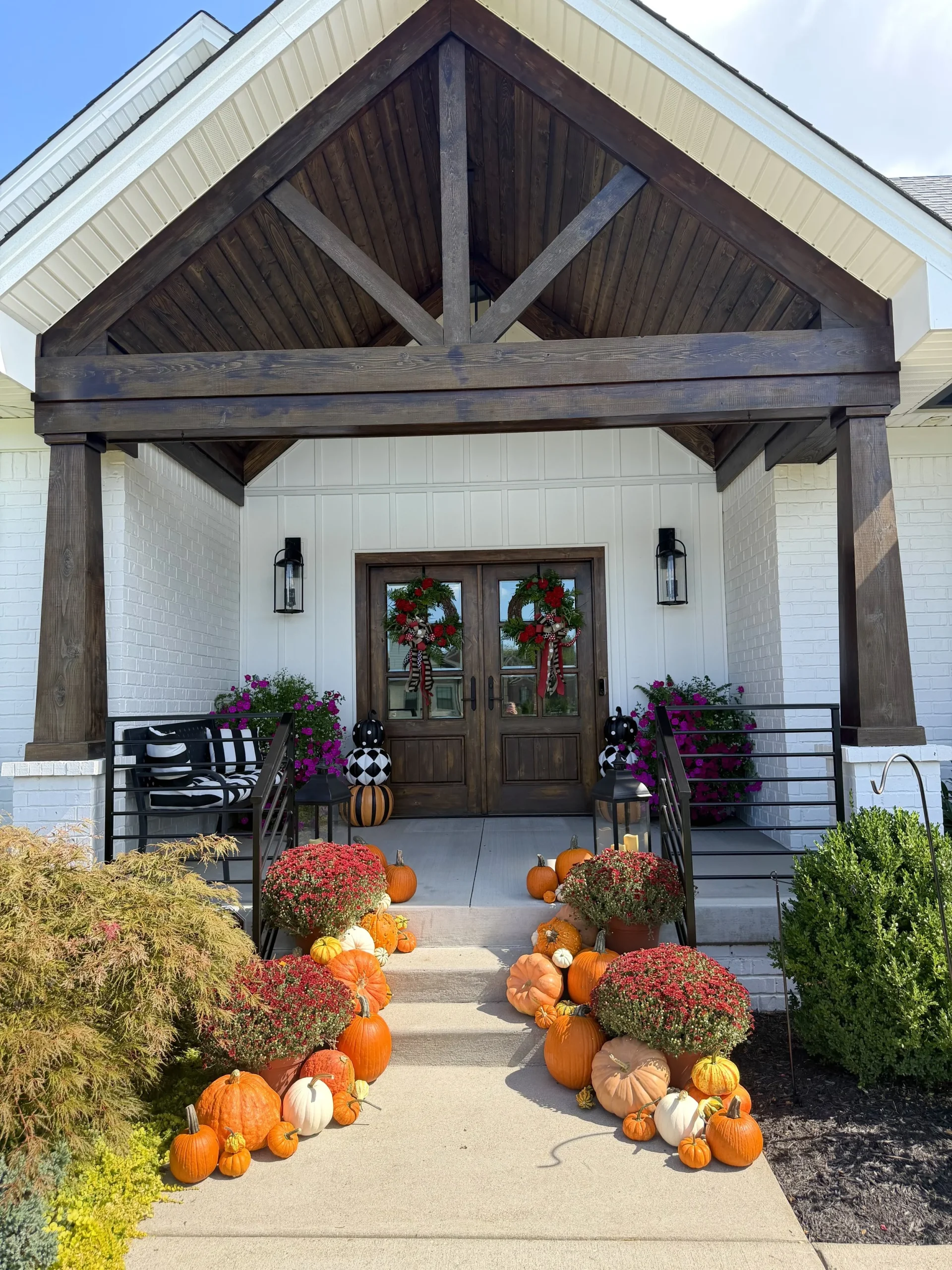 Pumpkin Porch Decorating Louisville KY | Holiday Charm