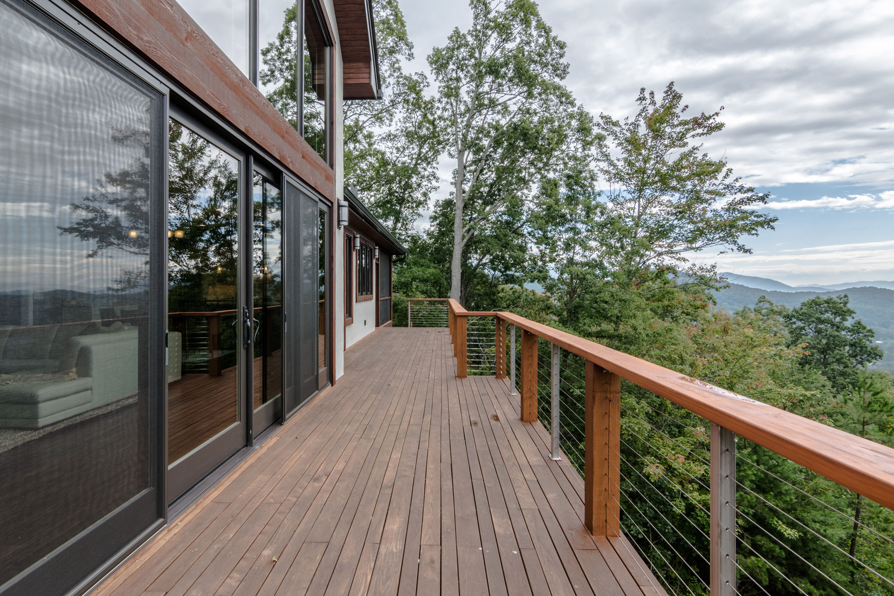 rear-deck-modern-railings-long-range-mountain-views | ACM Design Architecture & Interiors