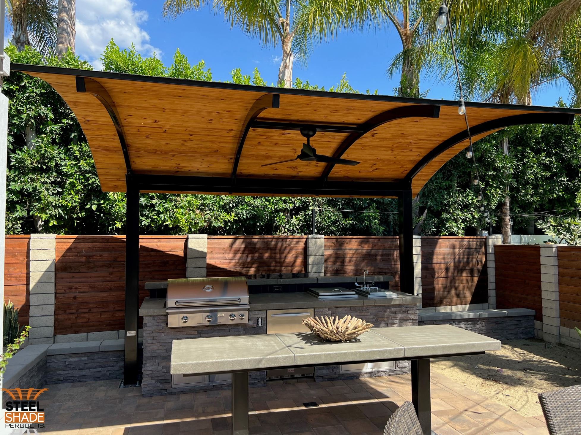 Roofed Structures | Steel Shade Pergolas