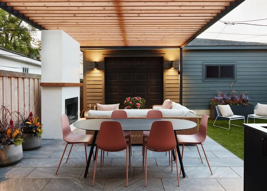 Rooftopia | Rooftop Decks, Gardens & Urban Landscapes -Logan Square Backyard Patio, Pergola & Outdoor Kitchen | Rooftopia