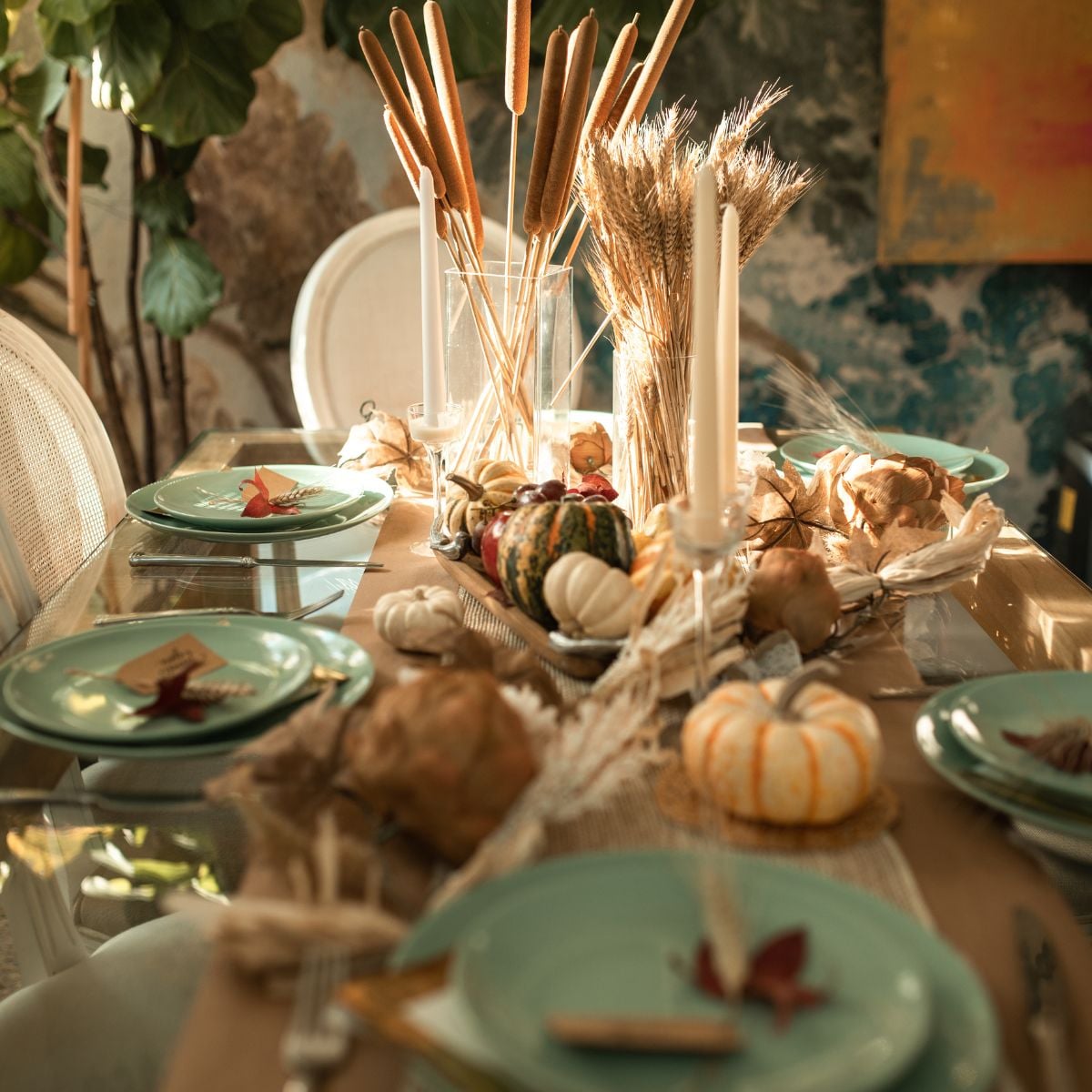 Rustic Thanksgiving Table Setting Fall Decor: Styling A French Farm Table
