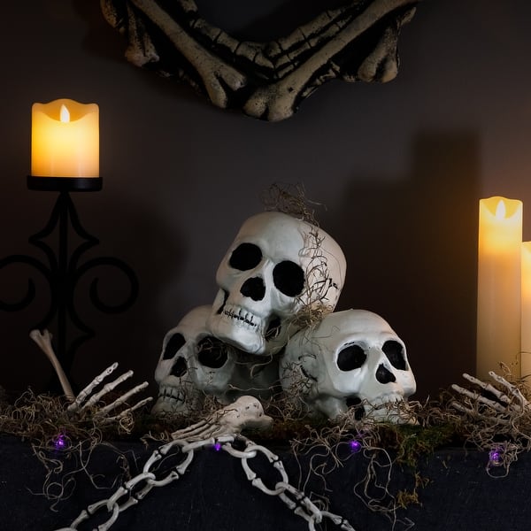 Set Of Halloween Bathroom Halloween Decorations, FT Set Of Holding Hands Witches, Haunted House Decor Bed