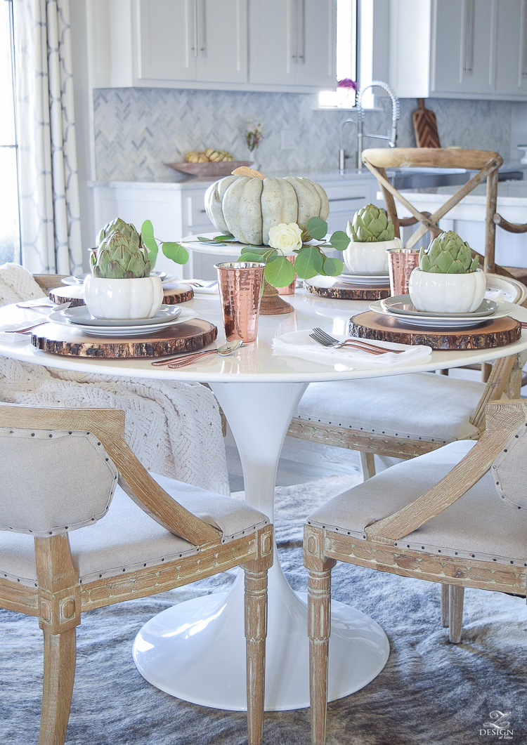 Simple, Neutral Thanksgiving Entertaining - ZDesign At Home
