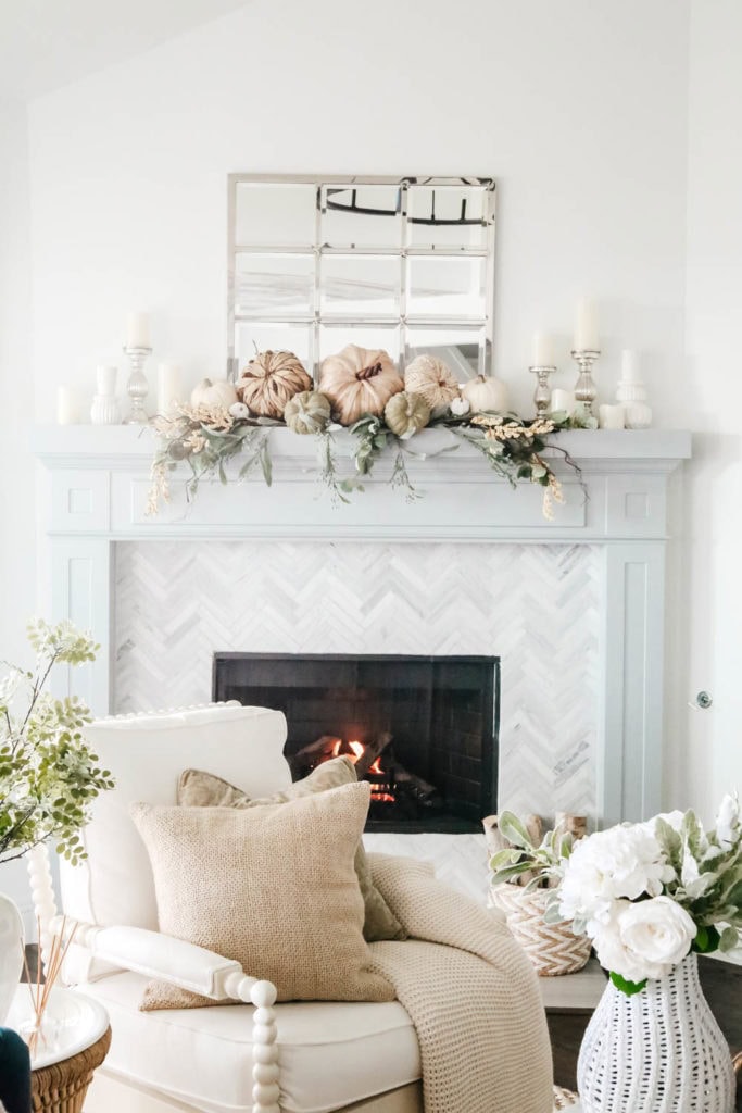 Thanksgiving Mantel Decor Ideas Story - A Blissful Nest