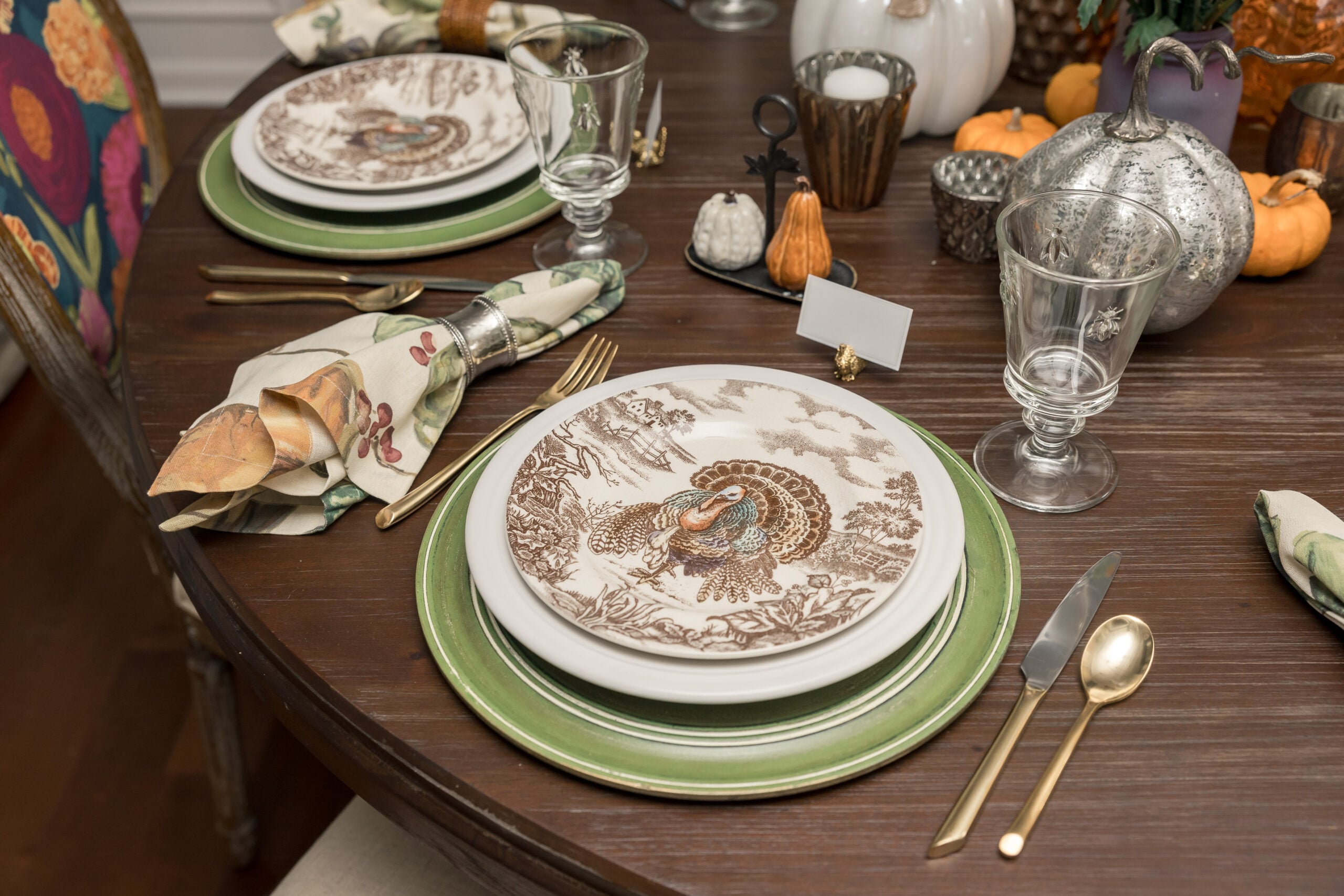 Thanksgiving Tablescapes of Past and Present: Fall Holiday Decor