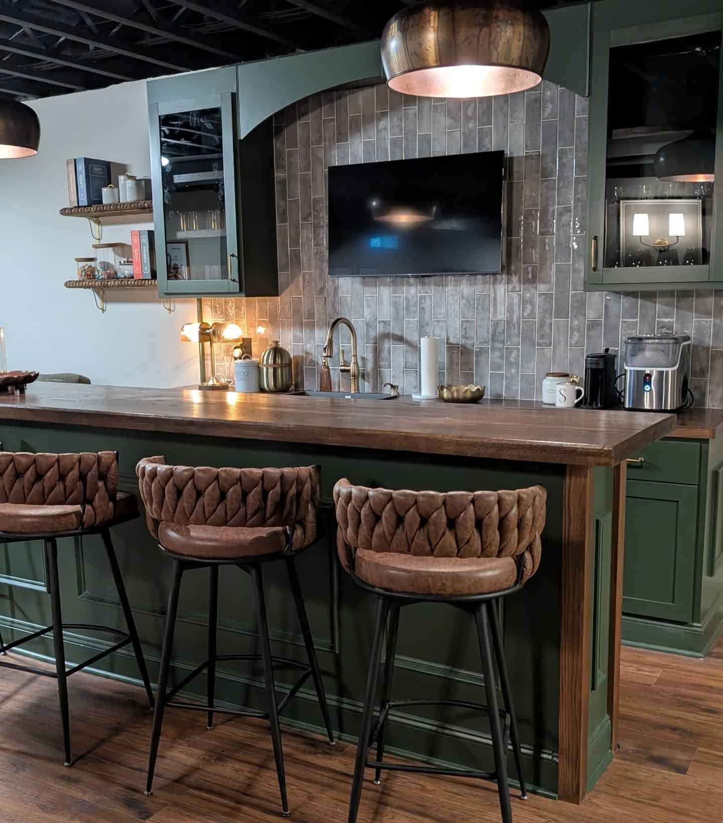 Transforming a Powell Ohio Basement into a Warm, Old-World Retreat - Five On It
