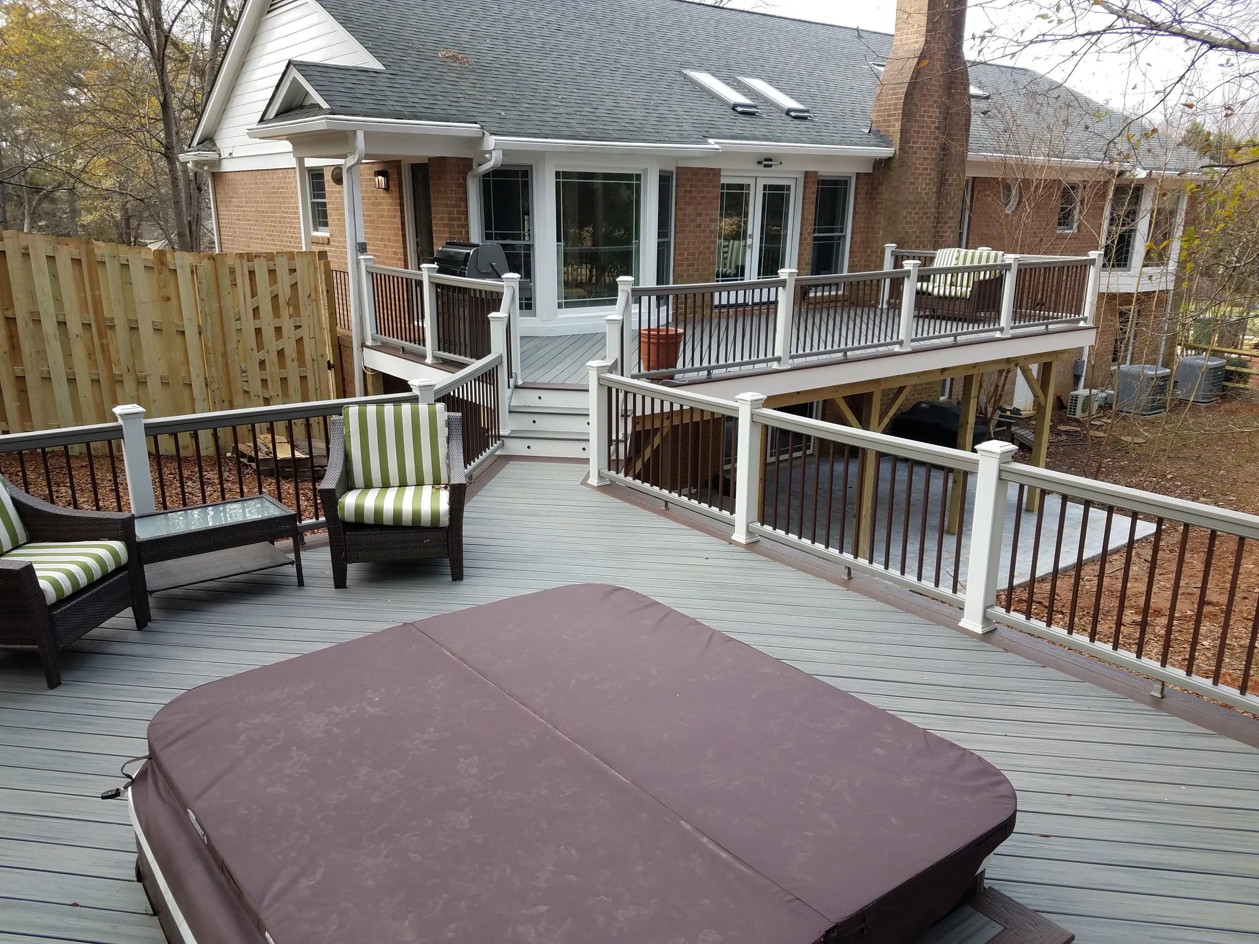 Trex Deck with Hot Tub and Golf Course View