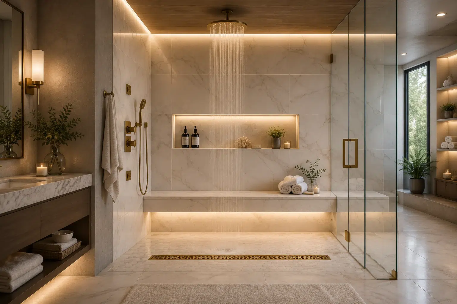 Walk-In Shower Ideas for Every Bathroom Style (2026 Edition) | Designer Drains