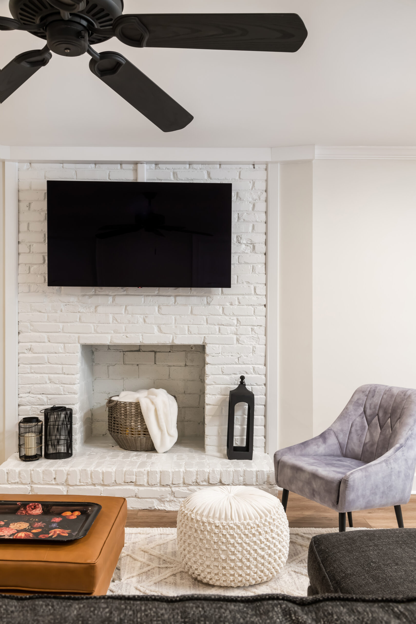 Warm Contemporary Basement Renovation | Cozy Remodel