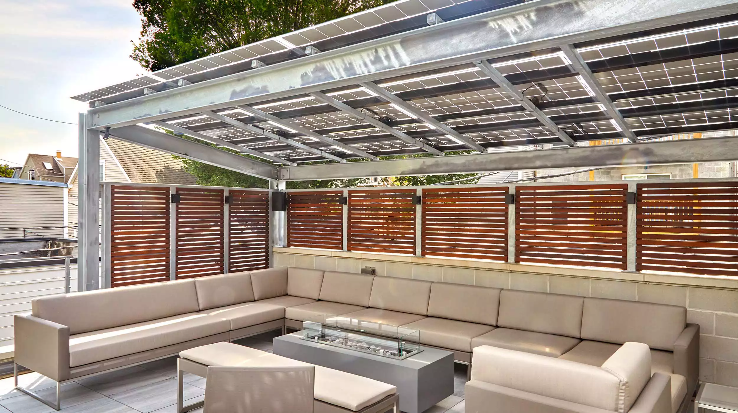 Wood Screening | Privacy Screen | Chicago Roof Deck + Garden