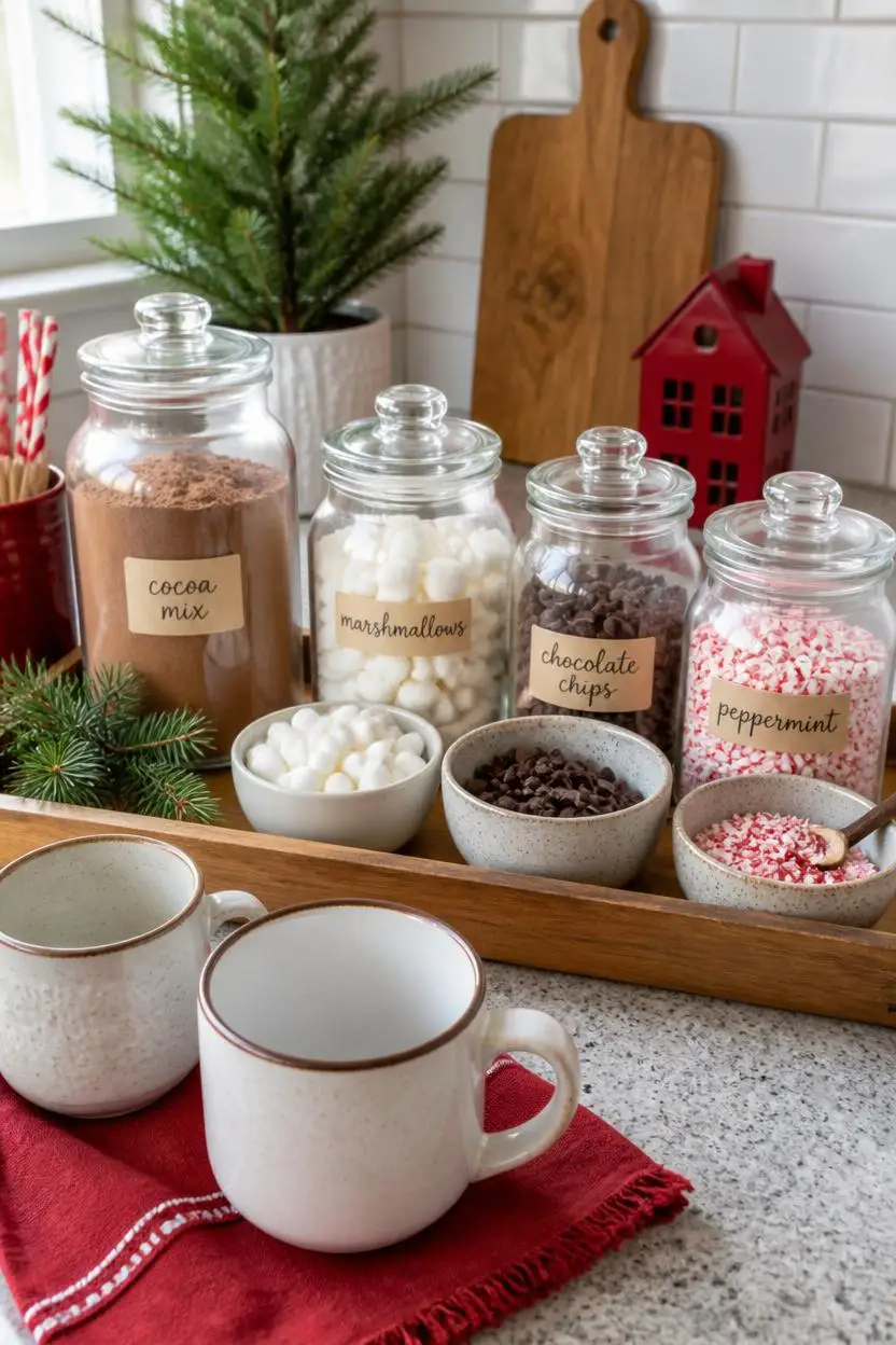 15 Genius Christmas Hot Cocoa Bar Ideas for Small Spaces