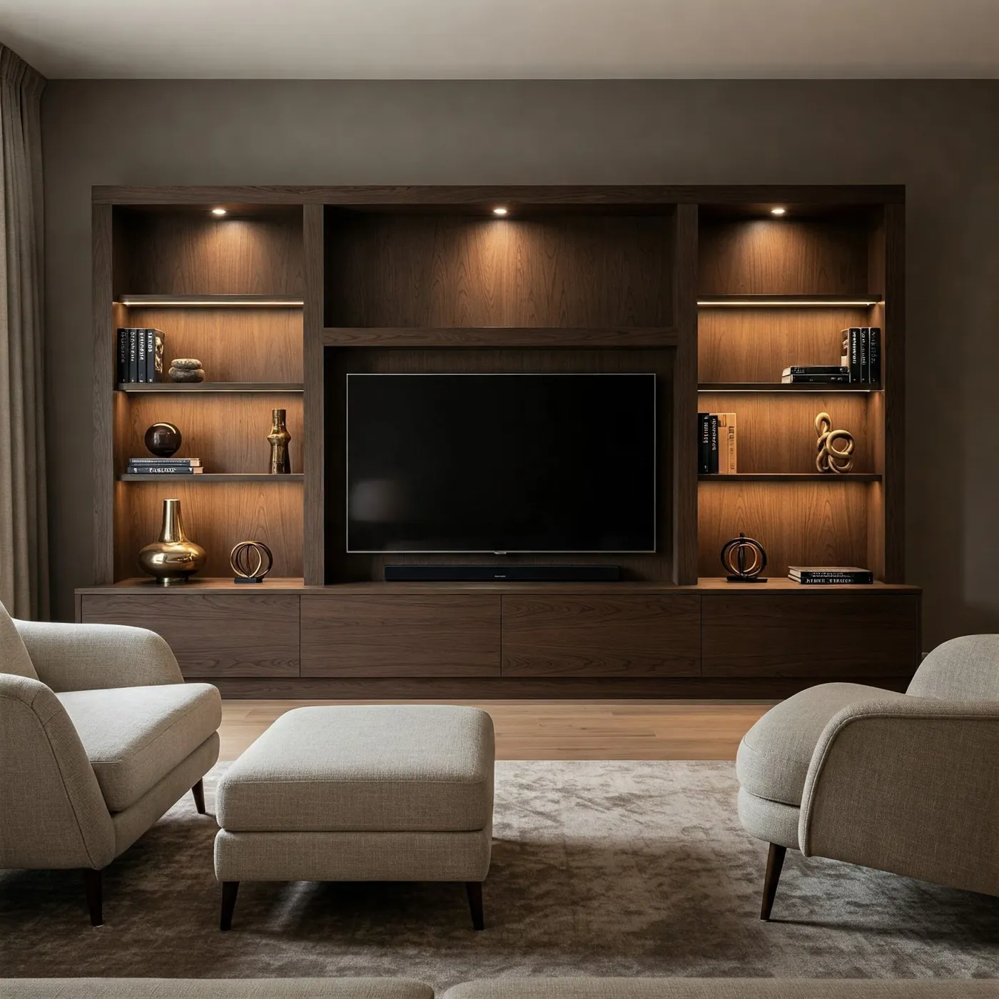 15 Living Room Built-In TV Wall Ideas for Style
