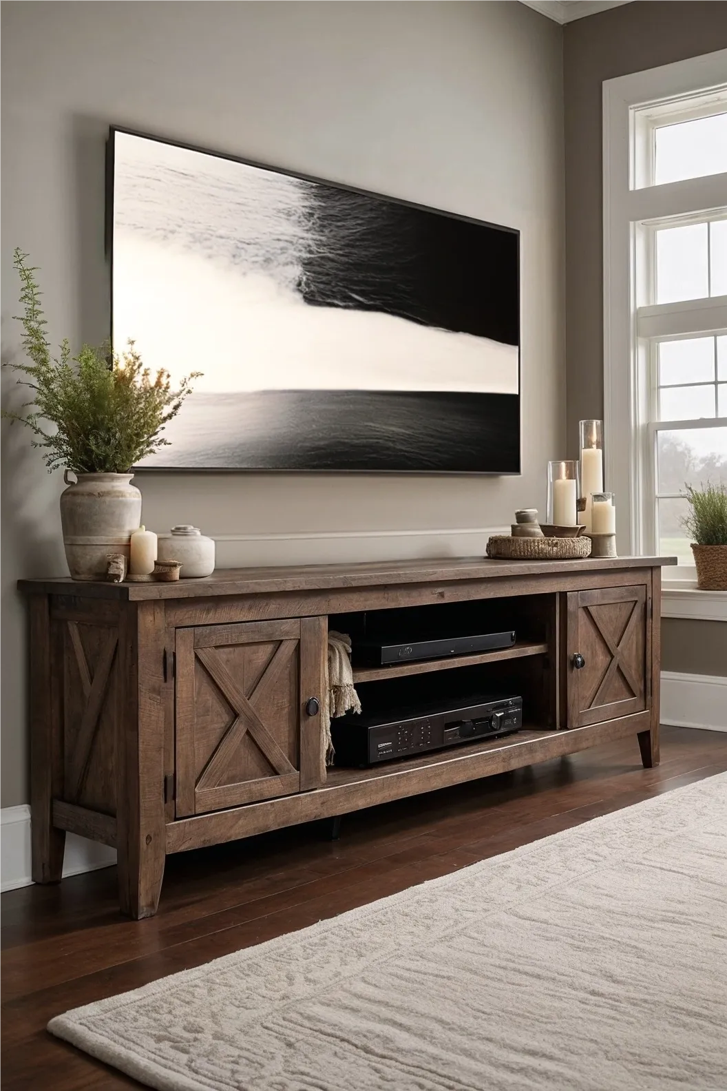 20 Farmhouse TV Stand Decor Ideas to Cozy Up Your Living Room – CharmyDecor