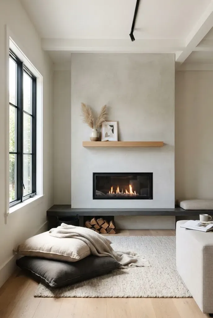 24 Fireplace Ideas for Low Ceilings in Living Rooms That Feel Modern & Inviting
