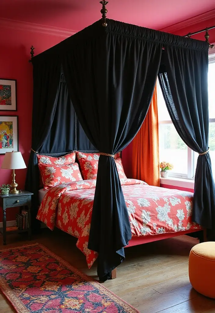 25 Black Canopy Bedroom Ideas That Add Drama and Elegance - Josie Decor
