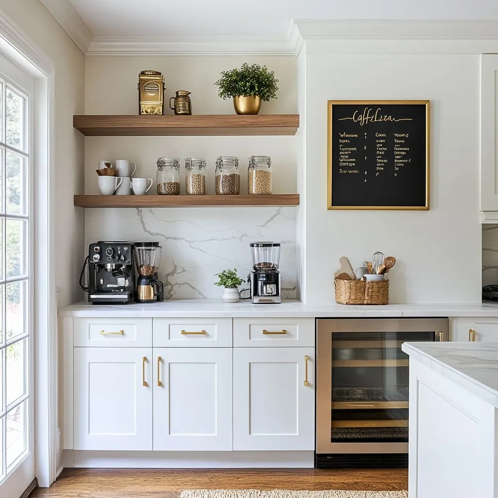 29 Stylish Coffee Bar Ideas for Kitchen Spaces | FH