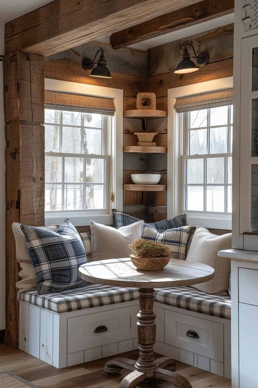 80+ Farmhouse Breakfast Nook Ideas for Cozy Mornings