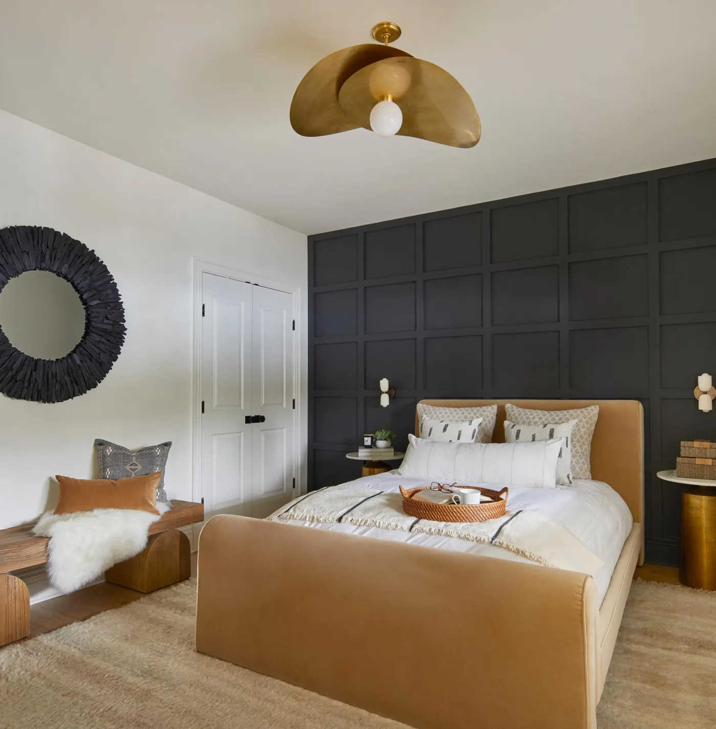 Add texture and warmth to a room with a wood accent wall - 365 Collective
