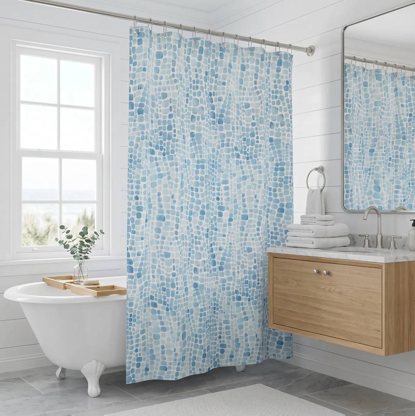 And Pattern White Blue Fabric Shower Curtains 27 Elegant Shower Curtains With Unique, Beautiful Designs
