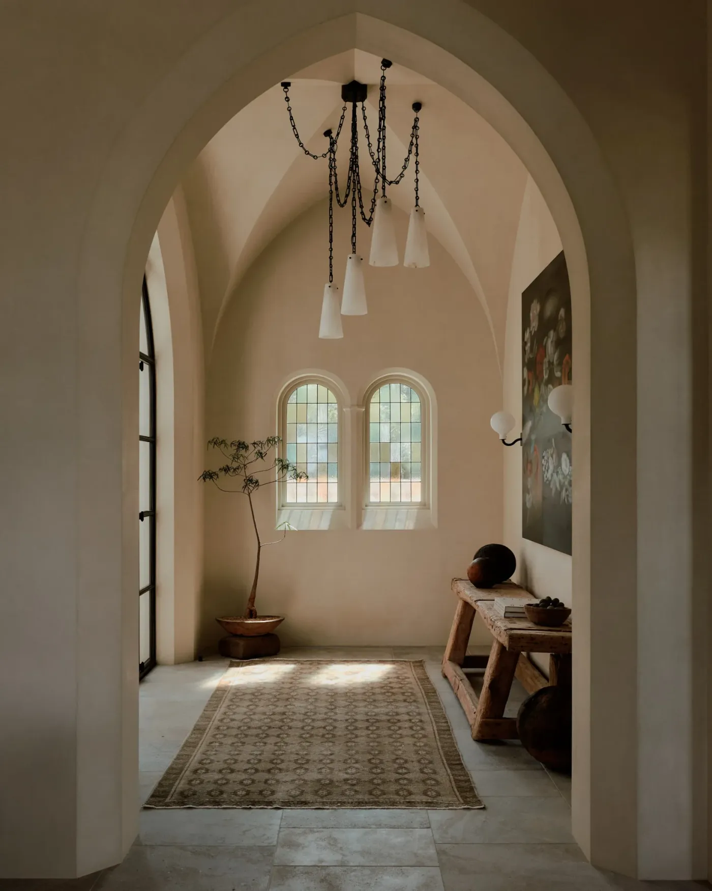 arches and rustic details define a modern mediterranean home in austin | the design story