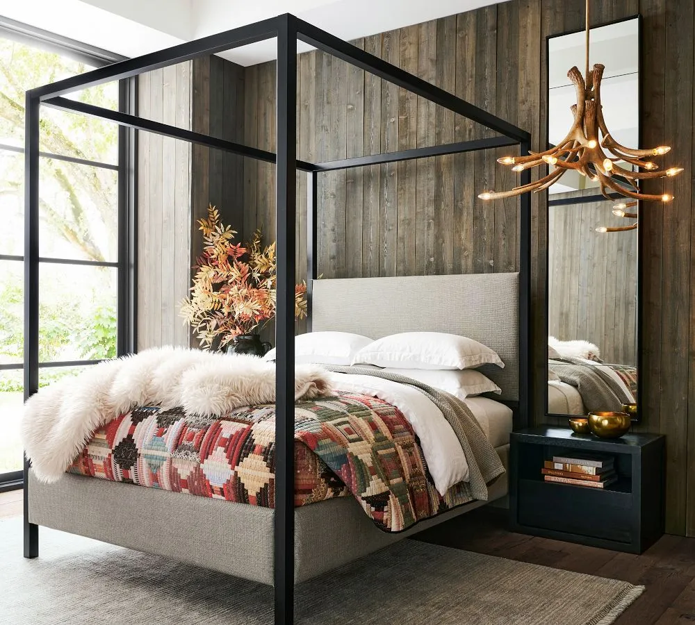 Atwell Metal Canopy Bed | Pottery Barn