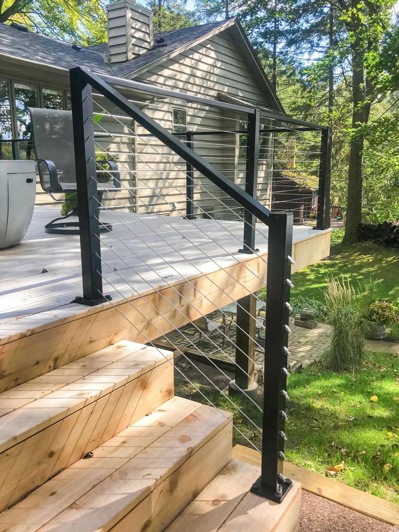 Black Aluminum Cable Railing - Rockford, MN | Stainless Cable & Railing™