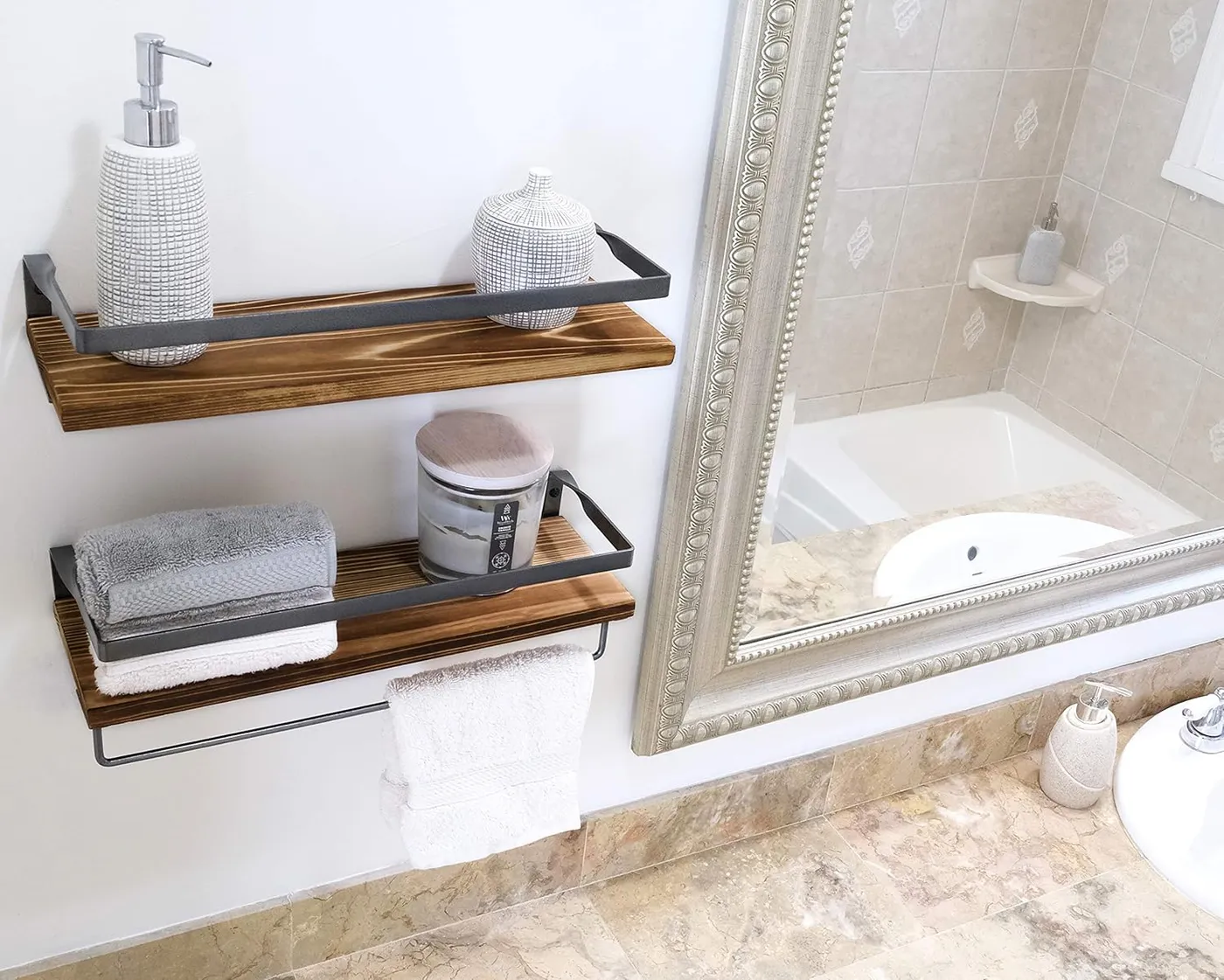 Can Floating Wall Shelves Be Installed in Bathrooms or Humid Environme