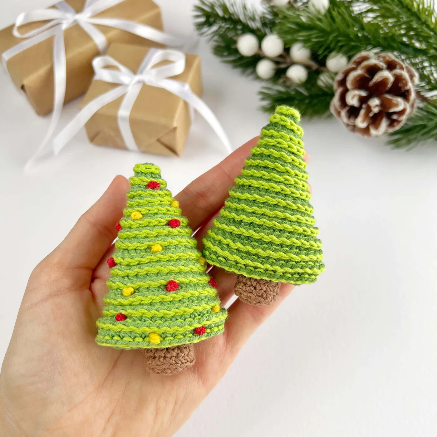 Christmas tree crochet pattern PDF, Amigurumi tree ornament, Crochet k