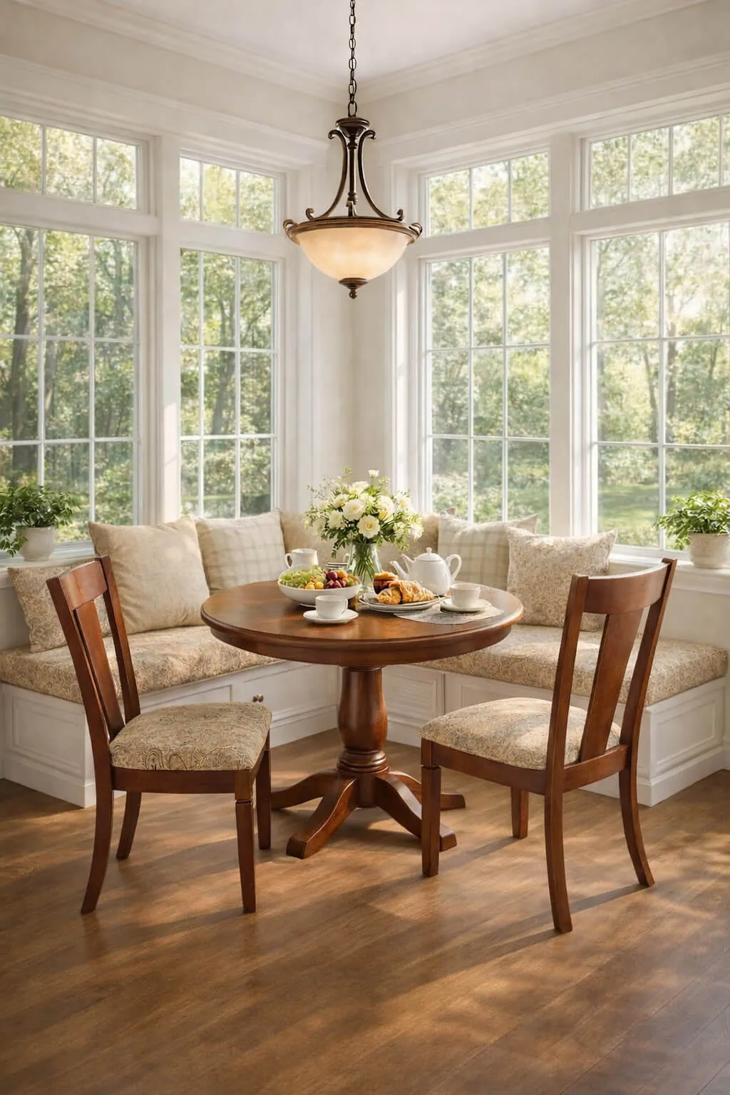 Corner Bench Round Dining Table For Breakfast Nook Breakfast Nook Ideas For Small Spaces That Actually Work
