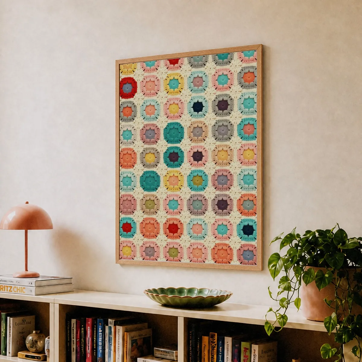 Crochet Blanket Material Retro 2 Art Print by Crafty Crochet Studio – Fy!
