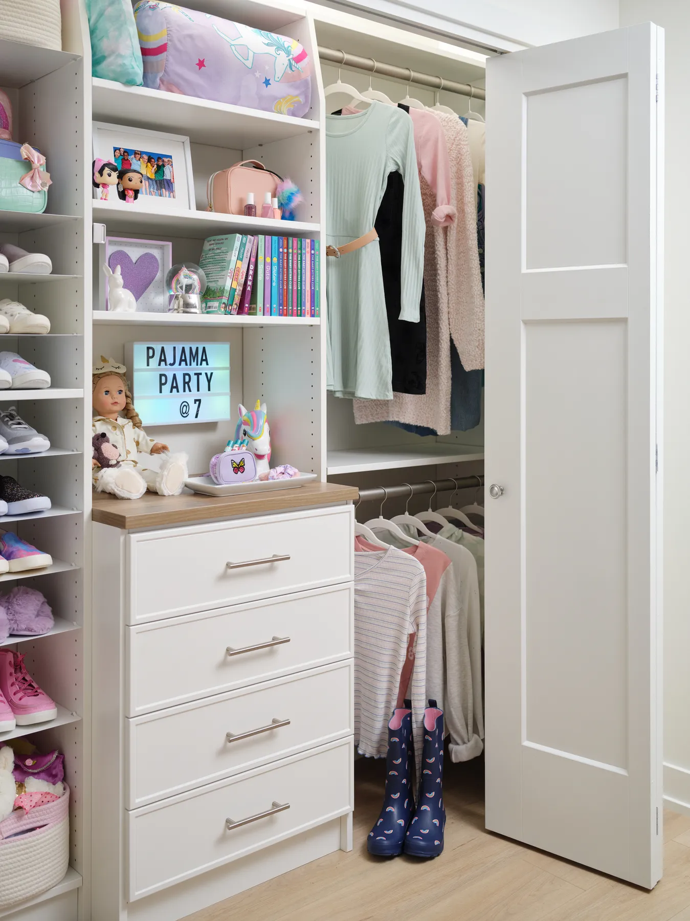 Custom White Reach-In Closet | Inspired Closets Brookfield