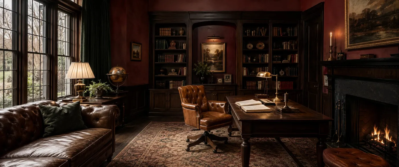 Dark Academia Furniture – Desks & Seating | AURA Modern Home
