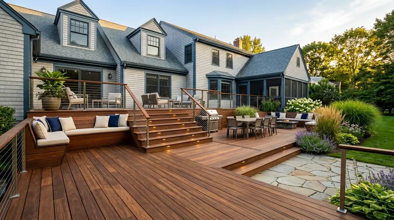 Deck Cost in Massachusetts (2026): Real Prices by Material | TINOS Inc