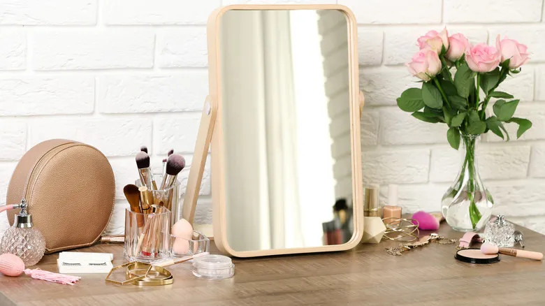 DIY A Stunning Makeup Vanity With A Few Simple Dollar Tree Items