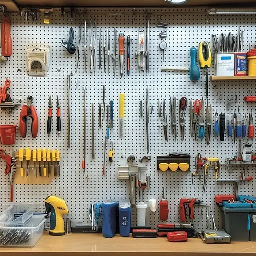 Download Organized Tool Wall Image - Tools, Workshop, Garage | StockCake