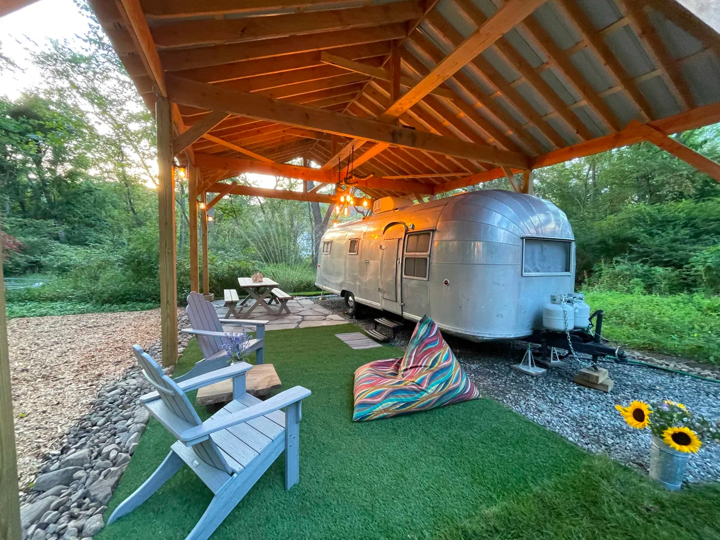 Gorgeous Countryside Backyard with Historic Airstream, Suffern, NY | Event | Peerspace