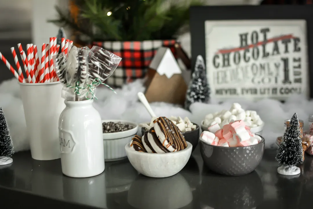 Hot Chocolate Bar for Ryan's Polar Express Birthday