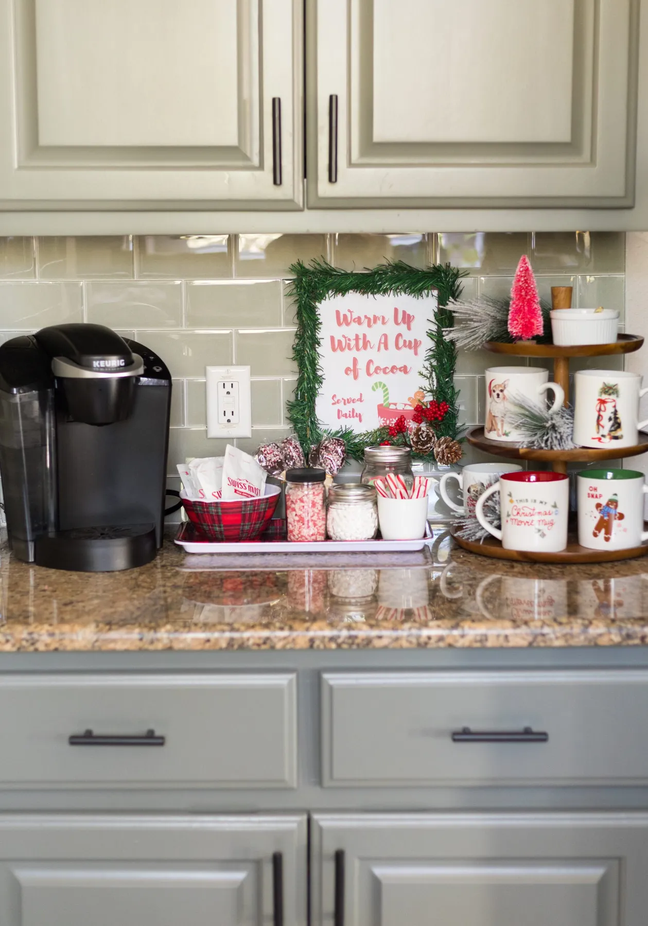 Hot Chocolate Cocoa Bar Cabinet Make a Hot Cocoa Bar! - Design Improvised