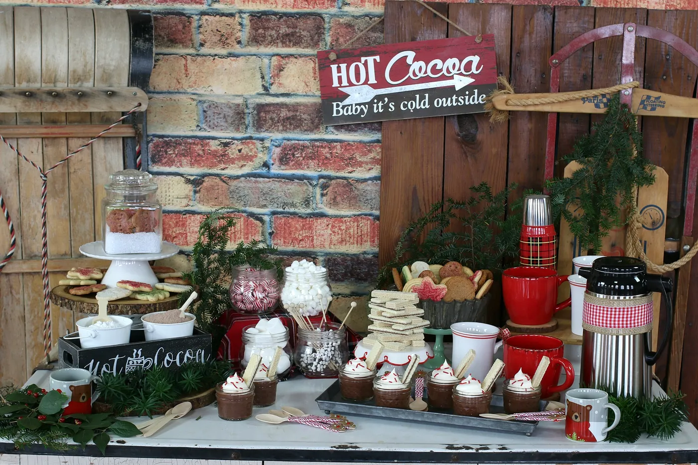 Hot Chocolate Cocoa Bar Cabinet Make a Hot Cocoa Bar! - Design Improvised