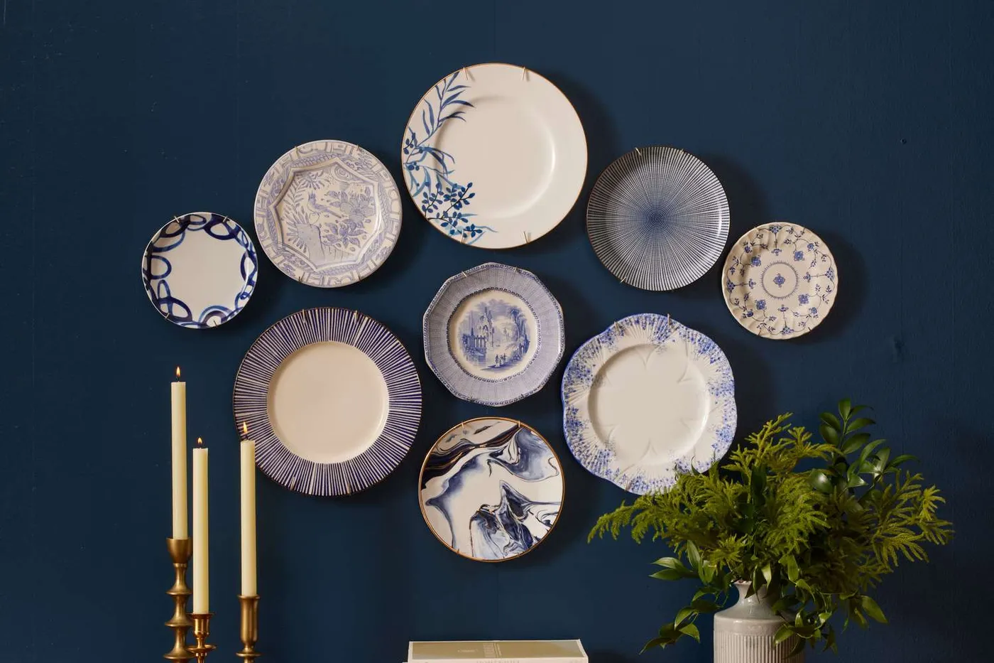 How To Hang A Plate Wall With Aluminum Foil