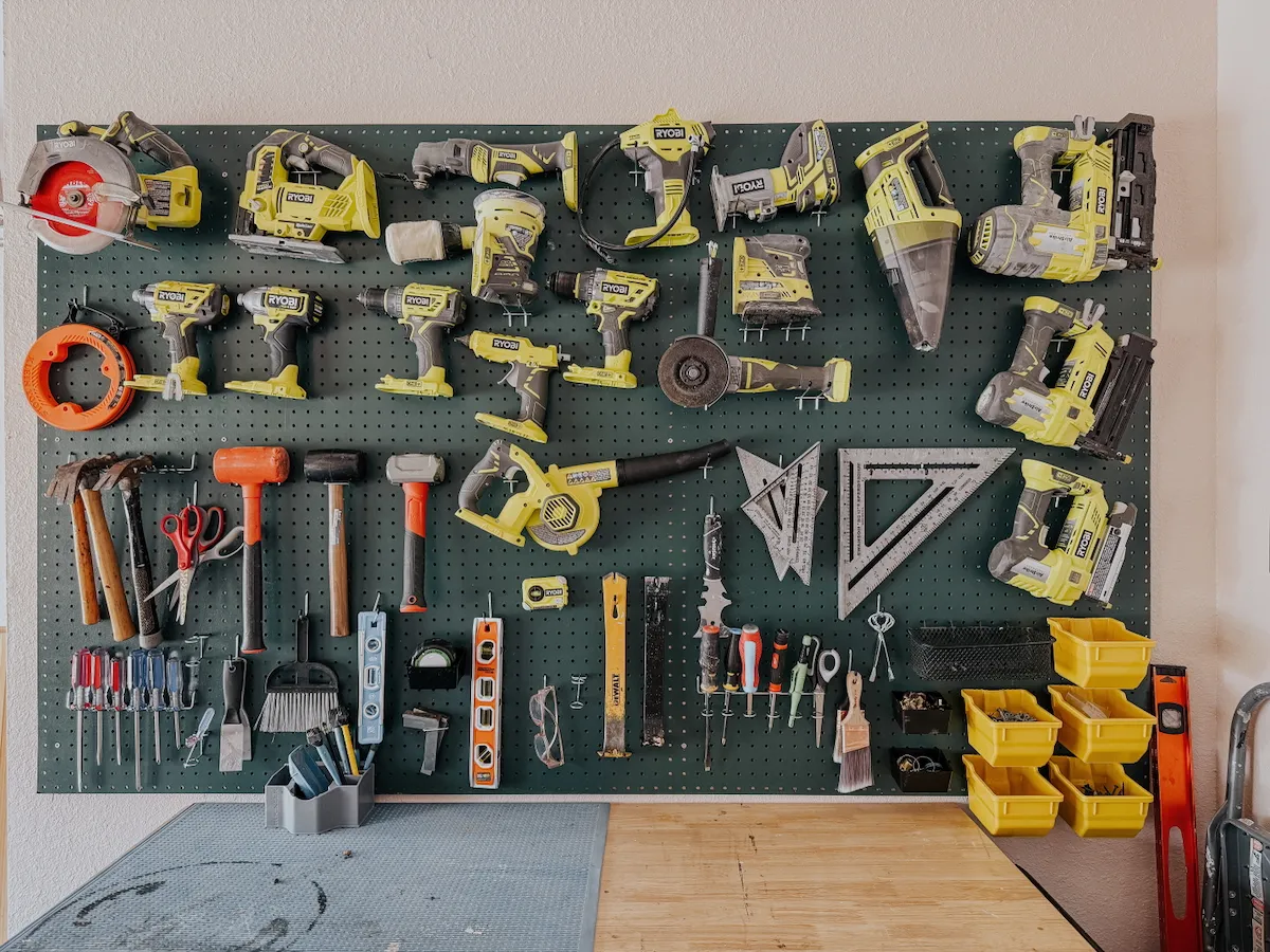 How to Install a Garage Pegboard – Love & Renovations