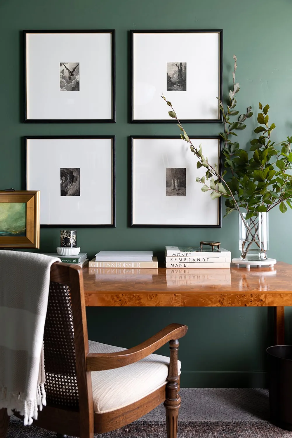 Jordan's Dark Green Home Office - Room for Tues