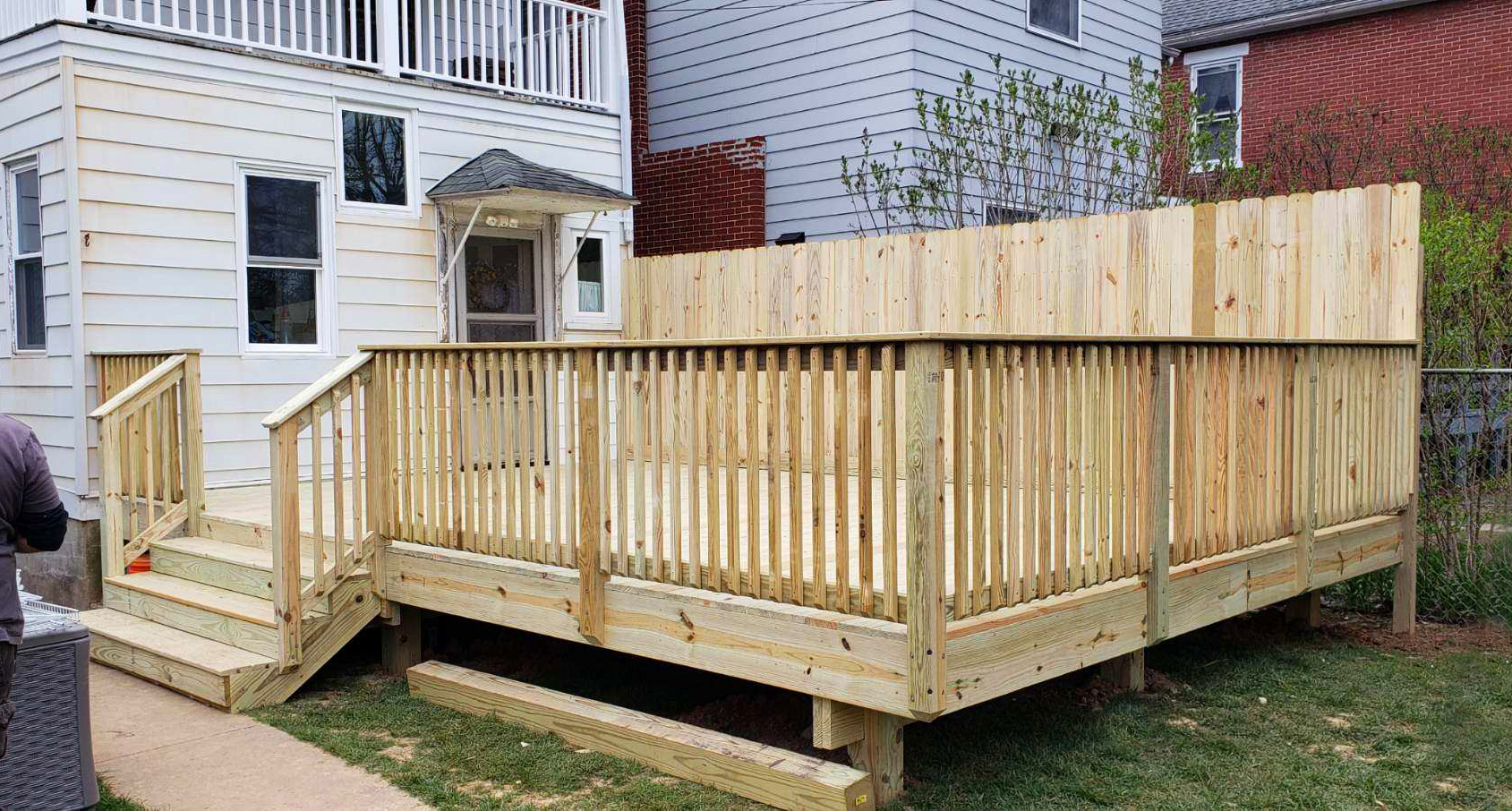 Large Wood Deck in Downtown Chambersburg – Superior Design Builders