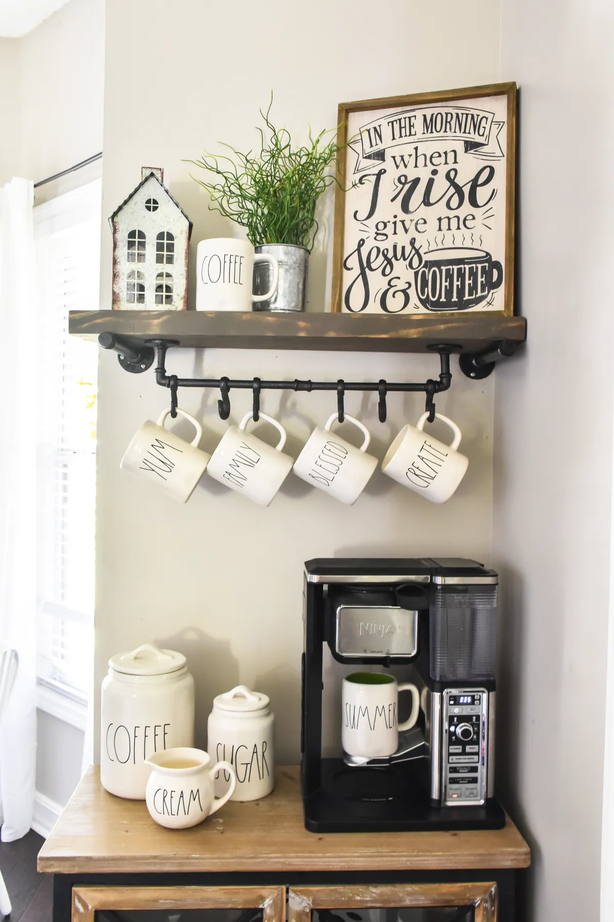 Mug Rack Farmhouse Coffee Mugs Farmhouse Mug Rack Small Coffee Mug Rack Small Cup Holder Coffee