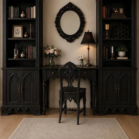 Nubian Palace Gothic Architecture Bookcase