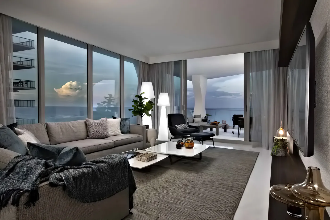 Oceanfront Condo Interior Sunny Isles Beach, FL, USA – Dkor Interiors – The Pinnacle List