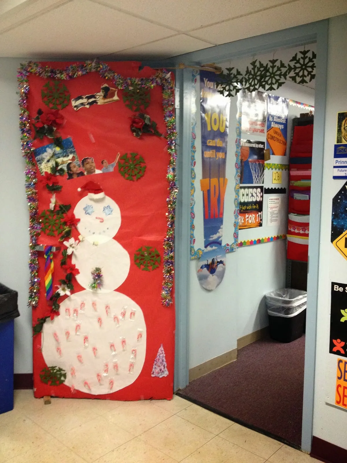 PSD Art Gallery: High School Holiday Door Decorations